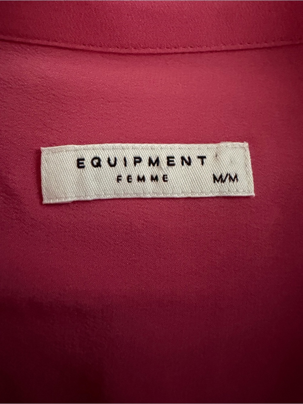 Equipment Femme 100% Silk Pink Button-Down Blouse Size M - Picture 7 of 11